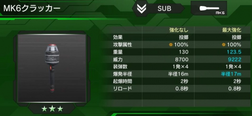 Mk6クラッカーの性能