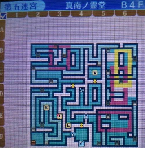 「真南の霊堂 B4F」のマップ
