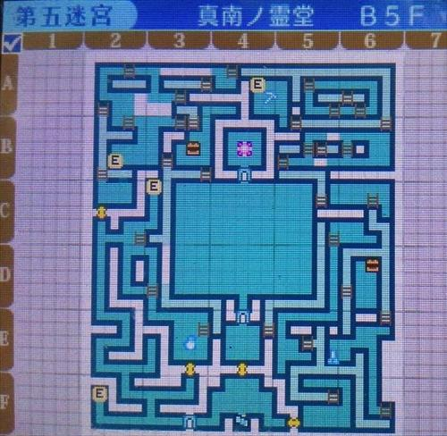 「真南の霊堂 B5F」のマップ