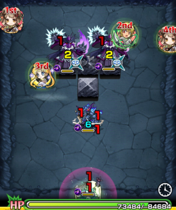 クインメタリア ステージ1 ギミック後