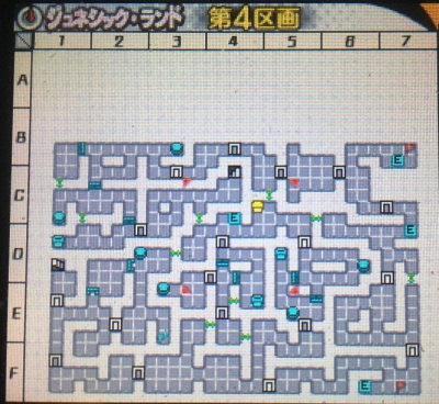 ジュネシックランド 第4区画 マップ